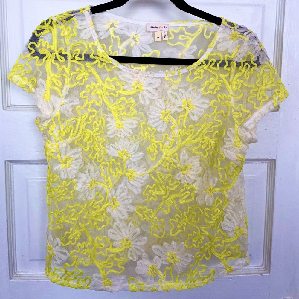 Anthropologie Meadow Rue Cherry Blossom Blouse